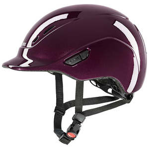 Horse Riding Helmets: Uvex Kidoxx Shiny Kids Helmet - Burgundy