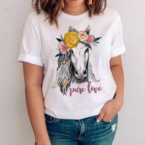 Casual Horse Riding Clothing: Womens T-Shirt