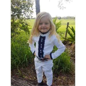 Hampton & Harlow Kids Long Sleeve Frill Show Shirt
