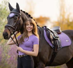 Saddle Pads Saddle Blankets: LeMieux Earth Close Contact Square Saddle Pad