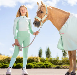 Halters Lead Ropes: LeMieux Harlow Plush Headcollar Softmint - Mini