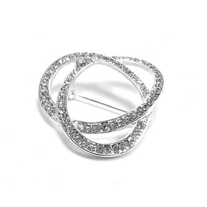 Show Clothing Horse Riders: Infinity Stockpin - Silver/Crystal
