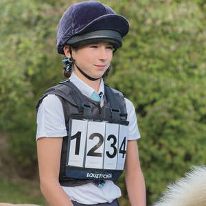 Childrens Horse Riding Clothes: Equetech Mini Eventing Cross Country Number Bib + Numbers