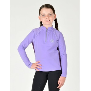 Riding Tops: Dublin Kids Sadie Panel Detail Long Sleeve Riding Top