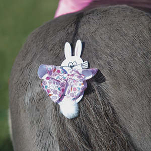 New Tack: Equetech Bunny Rabbit Horse Tail Bow - White