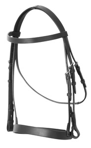 Bridles: Cavallino Show Bridle with Leather Reins