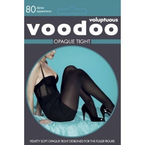 Plus Size Pantyhose & Tights - New Zealand Hosiery for Pantyhose & Tights: Voodoo Voluptuous Opaque Plus Size Tight - NZ Hosiery