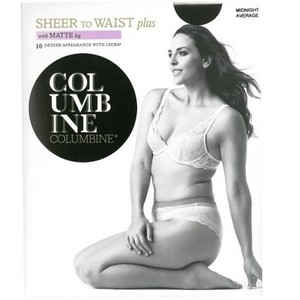 Plus Size Pantyhose & Tights - New Zealand Hosiery for Pantyhose & Tights: Columbine Plus Size Sheer to Waist Tights with Matte Leg - NZ Hosiery