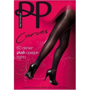 Plus Size Pantyhose & Tights - New Zealand Hosiery for Pantyhose & Tights: Pretty Polly Plus Size Tights in 60 Denier - NZ Hosiery