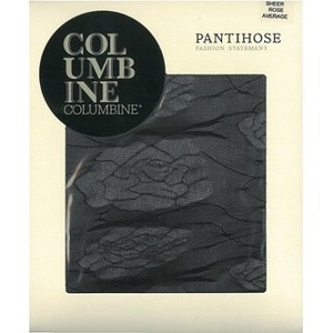 Products: Columbine Sheer Pantyhose with Rose Opaque Pattern - NZ Hosiery