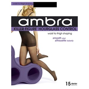 Sheer Pantyhose & Tights - NZ Hosiery - New Zealand Hosiery for Pantyhose & Tights: Ambra Killer Figure Hourglass Control Pantyhose - NZ Hosiery
