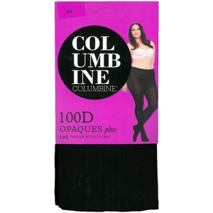 Columbine Plus Size opaque tights in 100 denier - NZ Hosiery