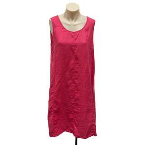 Pink Linen Dress - Size 10