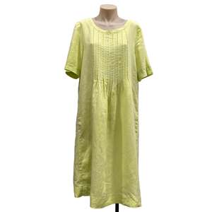 Last Chance: Lime Linen Dress - Size XS