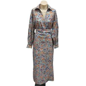 Linen Maxi Dress - Size 8