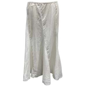 Womens Clothing: Linen Skirt - Size 12