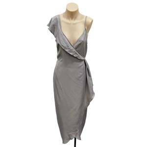 Silk Wrap Dress - Size 8