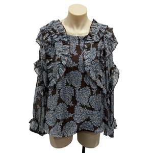 Tops: Ruffle Blouse - Size 8