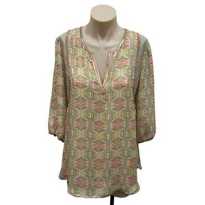 Tops: Patterned Top - Size 10
