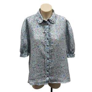 Womens Clothing: Cute Blue Blouse - Size 14