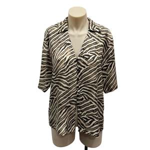 Animal Print Blouse - Size 6
