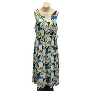 Patterned Maxi Dress - Size L