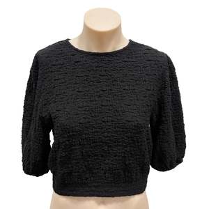 Tops: Cropped Blouse - Size XS
