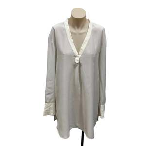 Tops: Silk Blouse - Size L