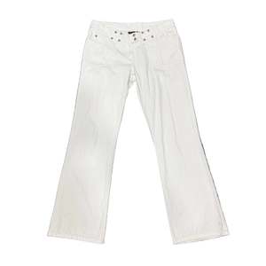 Low Waist White Jeans - Size 14