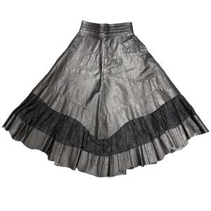 Rewind Collection: Leather & Lace Skirt - Size 26