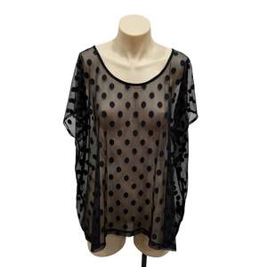 Spotty Mesh Top - Size 10