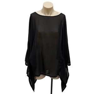 Sheer Black Top - OSFM