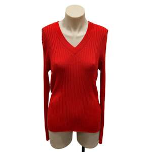 Womens Clothing: Ribbed Merino Top - Size L