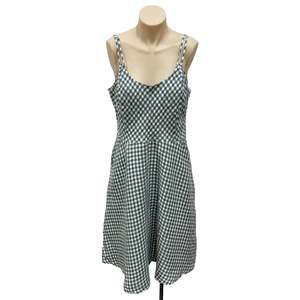 Green Gingham Dress - Size 14