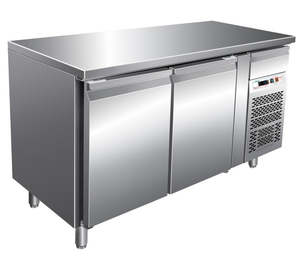 Forcar: Forcar GN2100BT - 2 Door S/S Counter Freezer GN 1/1