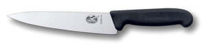 VICTORINOX FIBROX Cooks/Carving Knife 19cm - Black