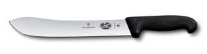 VICTORINOX FIBROX Butchers Knife Wide Tip 25cm - Black