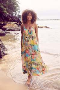 Maxi Dress: Papaya Scoop Maxi Dress