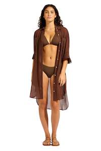 Beach Edit Crinkle Twill Beach Shirt