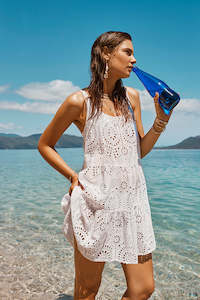 Ibiza: Ibiza Tie Back Short Sundress