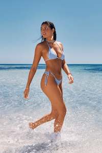 Sea Dive Slide Tri Top Cornflower