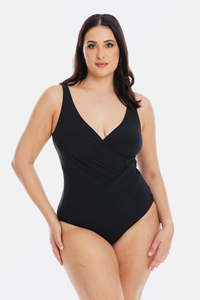 Black Microfibre Surplice 1Pce