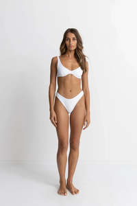 White Classic Bralette Bikini Set