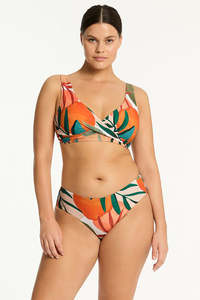 Bikini Bottoms: Tropaluxe Mid Bikini Pant