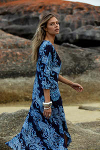 Clothing 1: Long Poppy Barbuda Dress