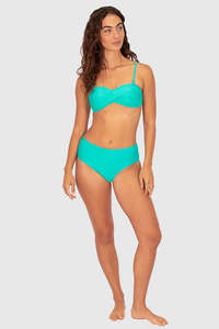 Bikini Bottoms: Rococco Mid Pant Caribbean