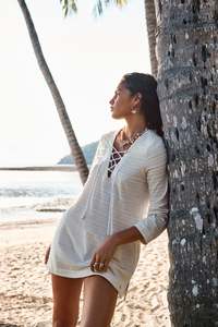 Horizon Lace Up Mini Dress