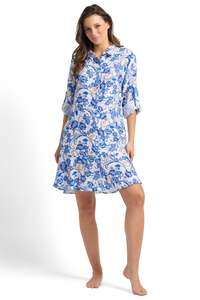 Sicily Frill Button Dress