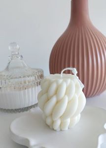 HOT Candles: Mini Ripple ivory