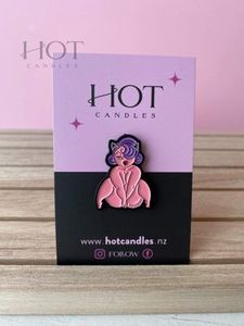 Pins HOT Candles: Sexy Kitty Enamel Lapel Pin